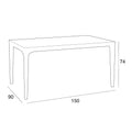Leziter Set de mobilier de grădină Nero III Large cu 7 locuri, grafit