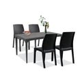Leziter Set mobilier de grădină Pauli 4+1, grafit