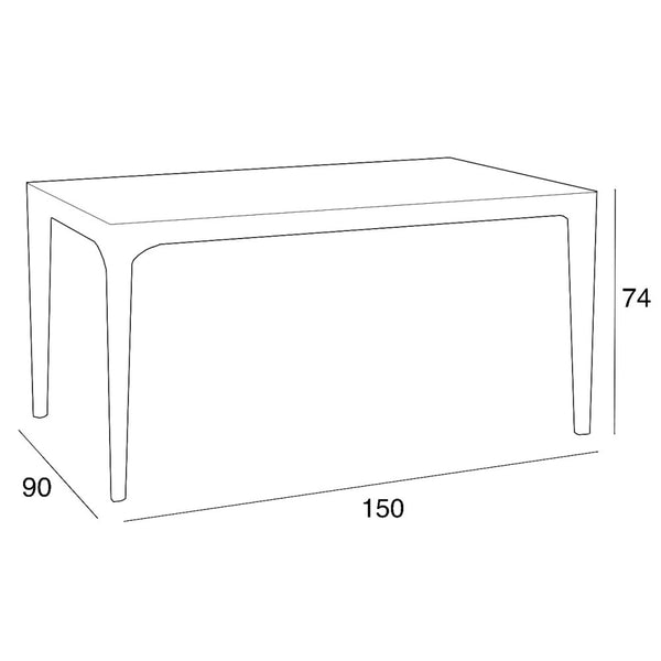 Leziter Set mobilier de grădină Pauli 4+1, grafit