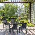 Leziter Set mobilier de grădină Prato 4+1, grafit