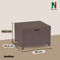 Leziter Set de mobilier de grădină Venus cu 5 locuri, maro