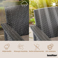 Leziter Set de mobilier de grădină Venus cu 4 locuri, culoare cappuccino