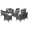 Leziter Venus 8 locuri set de mobilier de grădină grafit