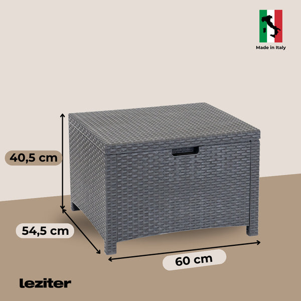Leziter Venus 8 locuri set de mobilier de grădină grafit
