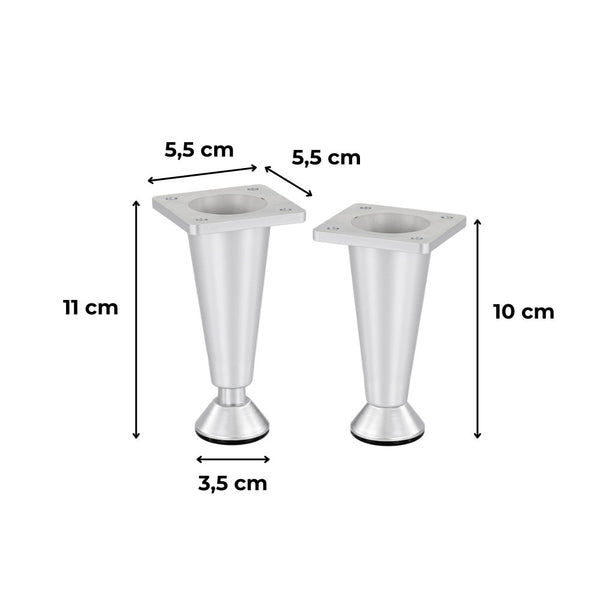 Leziter Picior de mobilier din argint 10x5,5x5,5 cm