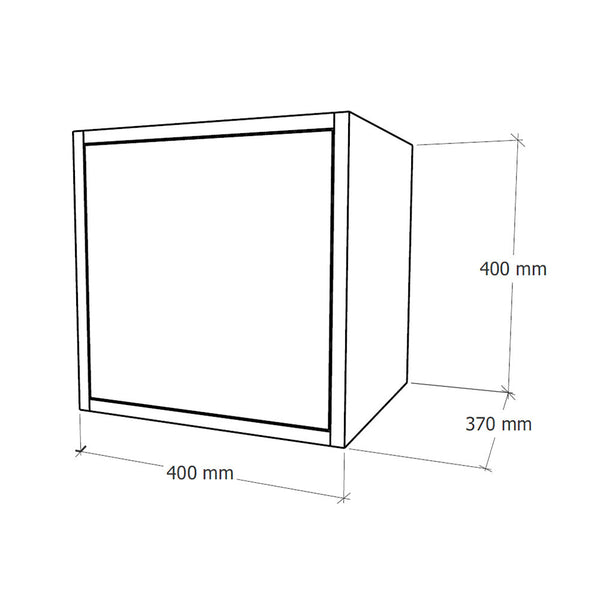 Leziter Boxie 1 ușă dulap de perete 40x40x37 cm roz