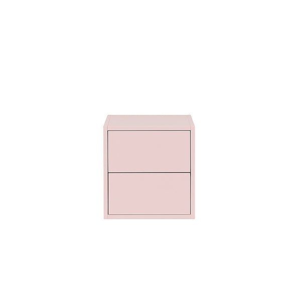Leziter Boxie 2 sertare dulap de perete 40x40x37 cm roz