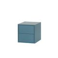 Leziter Boxie 2 sertare dulap de perete 40x40x37 cm albastru petrol