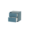 Leziter Boxie 2 sertare dulap de perete 40x40x37 cm albastru petrol