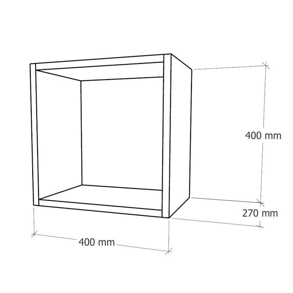 Leziter Boxie dulap de perete deschis 40x40x37 cm roz