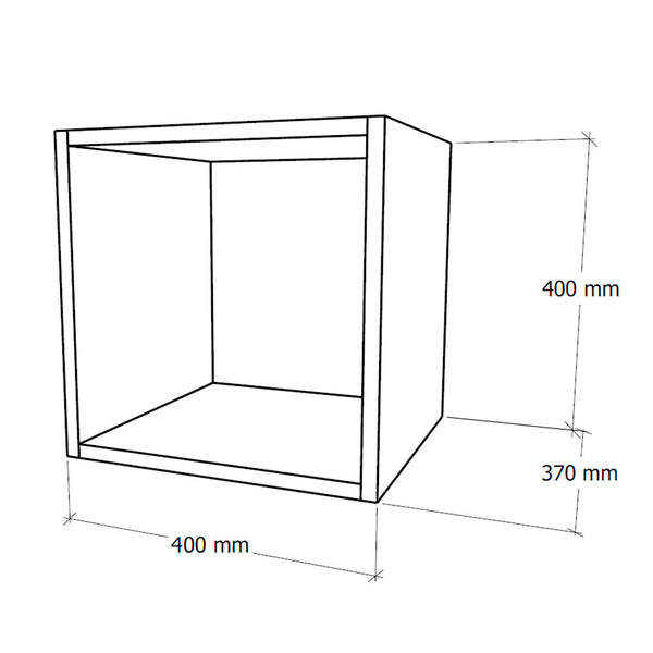 Leziter Boxie dulap de perete deschis 40x40x37 cm galben