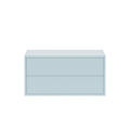 Leziter Boxie 2 sertare dulap de perete 40x80x37 cm albastru