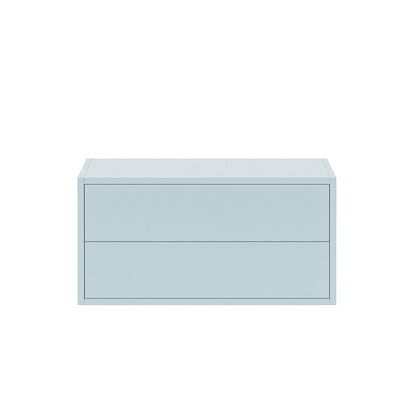 Leziter Boxie 2 sertare dulap de perete 40x80x37 cm albastru