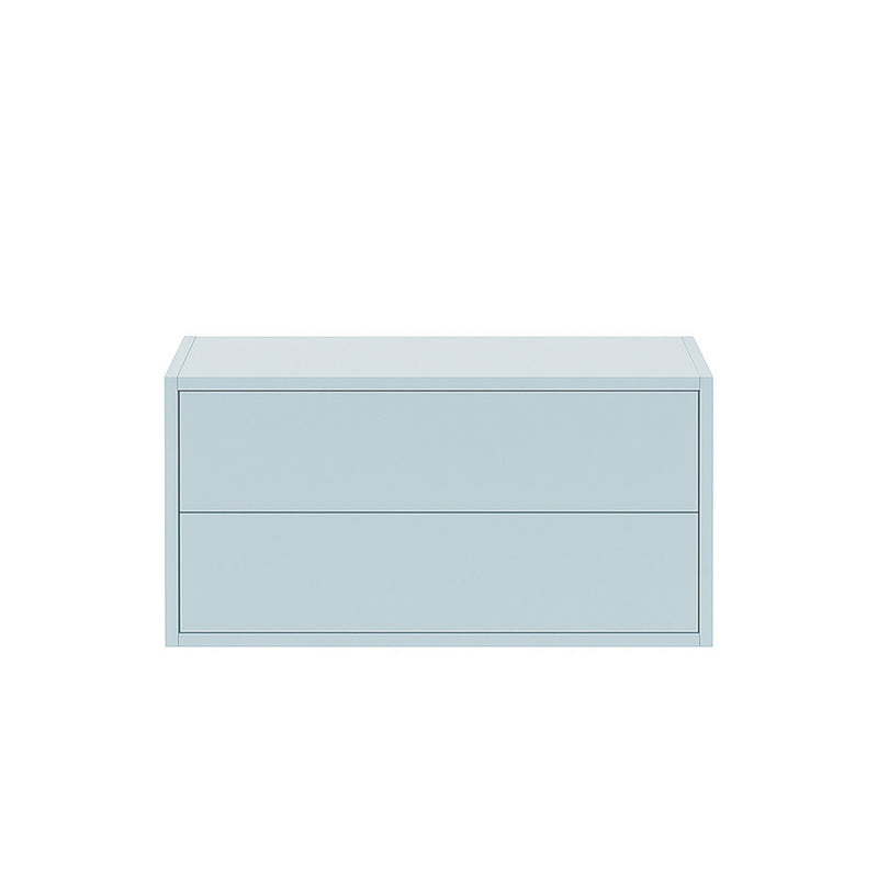 Leziter Boxie 2 sertare dulap de perete 40x80x37 cm albastru
