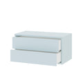 Leziter Boxie 2 sertare dulap de perete 40x80x37 cm albastru
