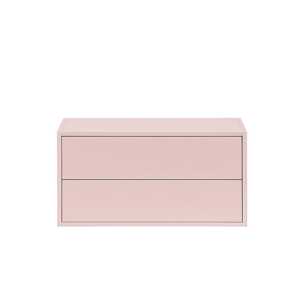 Leziter Boxie 2 sertare dulap de perete 40x80x37 cm roz