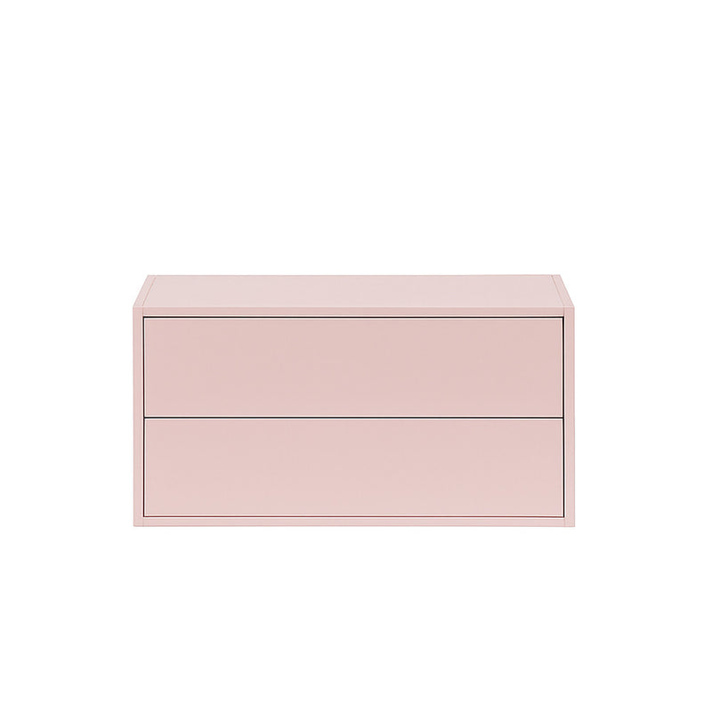 Leziter Boxie 2 sertare dulap de perete 40x80x37 cm roz