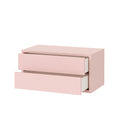 Leziter Boxie 2 sertare dulap de perete 40x80x37 cm roz