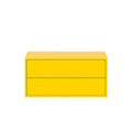 Leziter Boxie 2 sertare dulap de perete 40x80x37 cm galben