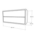 Leziter Boxie 2 sertare dulap de perete 40x80x37 cm galben