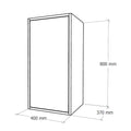 Leziter Boxie 1 ușă dulap de perete 80x40x37 cm albastru