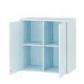 Leziter Boxie 2 uși dulap de perete 80x80x37 cm albastru