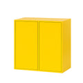 Leziter Boxie 2 uși dulap de perete 80x80x37 cm galben