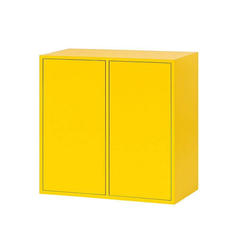Leziter Boxie 2 uși dulap de perete 80x80x37 cm galben