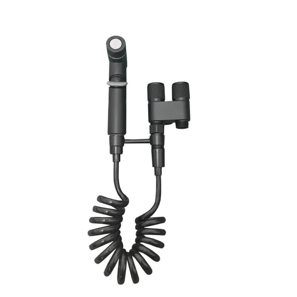 Leziter Azure Robinet de duș pentru bidet negru