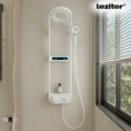 Leziter Set de duș digital Tropic cu baterie termostatică, alb