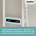 Leziter Set de duș digital Tropic cu baterie termostatică, alb
