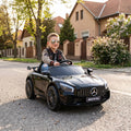 Leziter Mașină electrică AMG Mercedes-Benz neagră