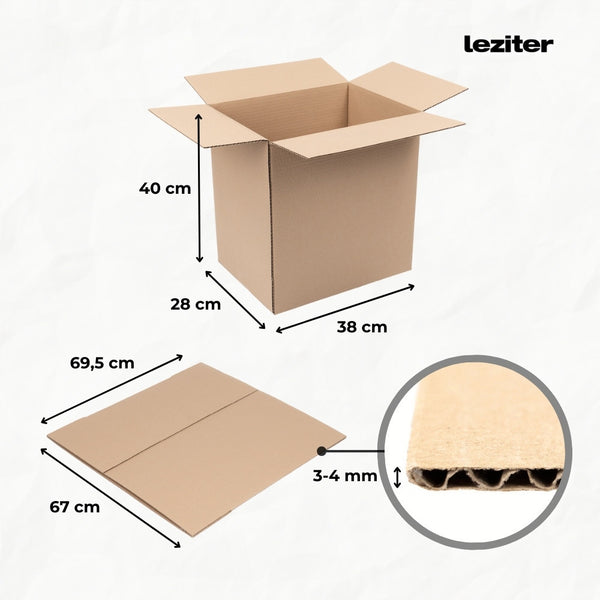 Leziter Cutie de carton 38x28x40 cm