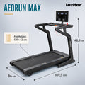 Leziter Banda de alergare cu afișaj LED Aeorun, 150 kg, 4,5 LE, 18,8 Km/h, 12 programe, unghi de înclinare 0-15 la sută