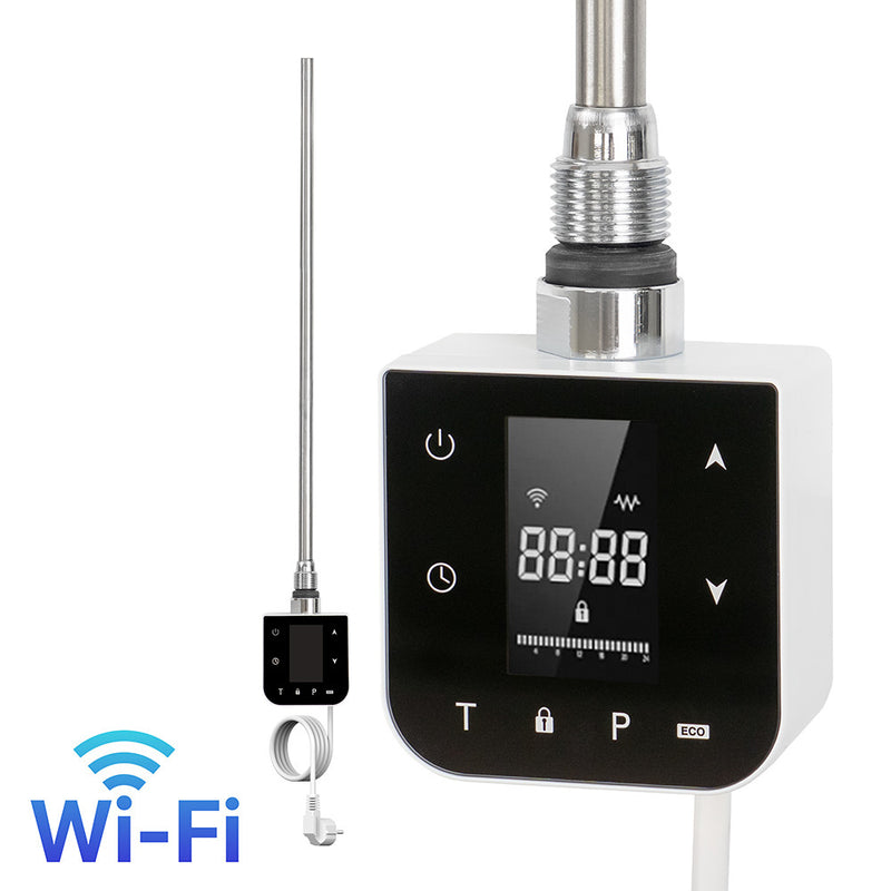 Leziter Încălzitor cu cartuș Wifi pentru uscător de prosoape cu termostat digital 800W alb