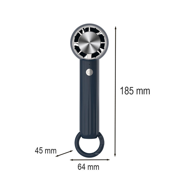 Leziter Rico ventilator portabil usb 5 W 2000 mAh negru