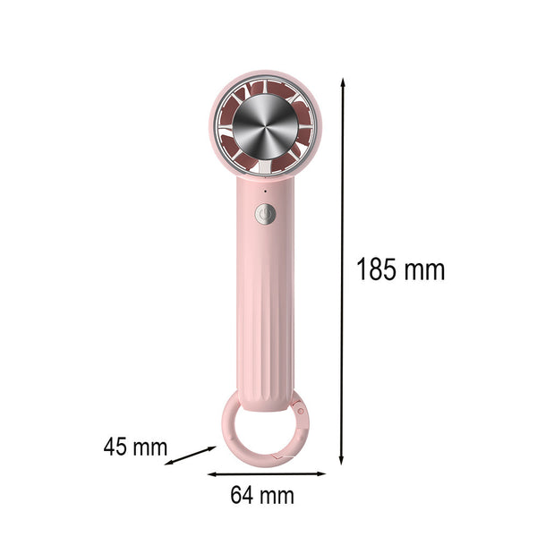 Leziter Rico ventilator portabil usb 5 W 2000 mAh roz