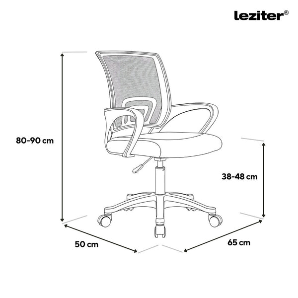 Leziter Tivo birou scaun pivotant negru