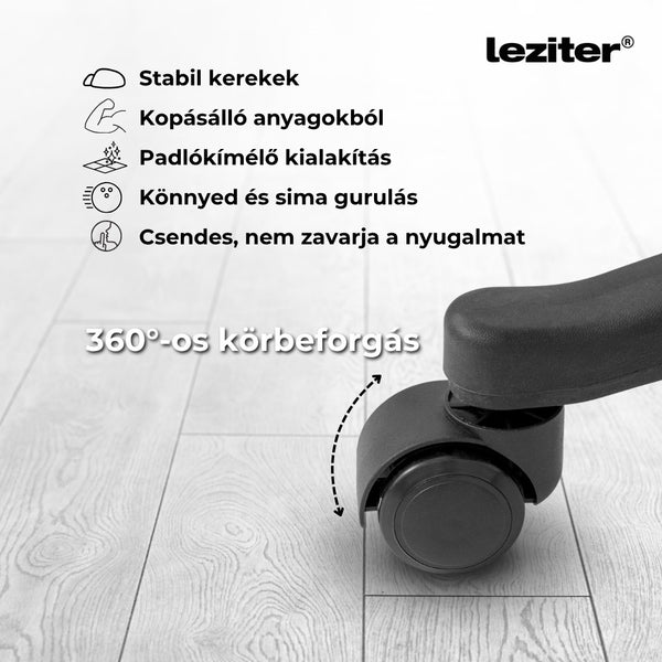 Leziter Tivo birou scaun pivotant negru