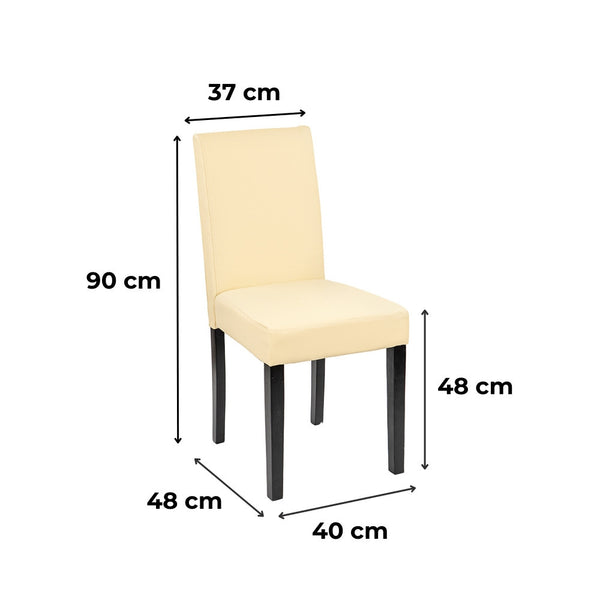 Leziter Scaun de sufragerie din piele Kelly, bej