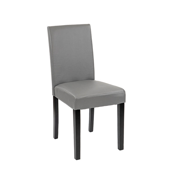 Leziter Scaun de sufragerie din piele Kelly, gri