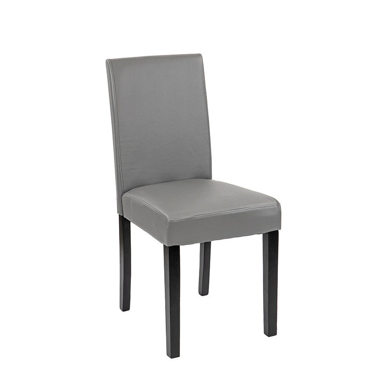 Leziter Scaun de sufragerie din piele Kelly, gri