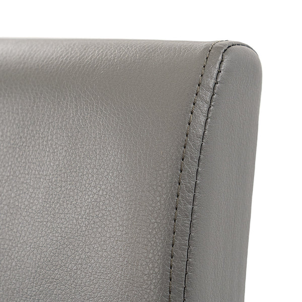 Leziter Scaun de sufragerie din piele Kelly, gri