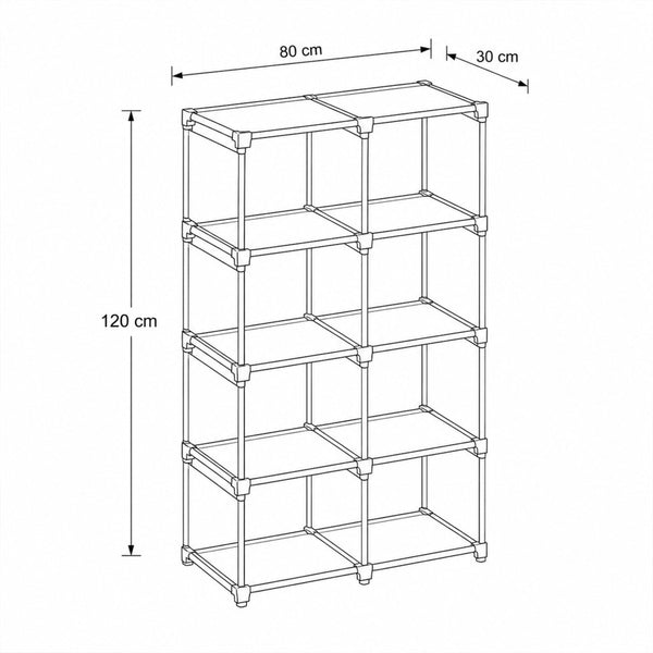 Leziter Bibliotecă LKSZ-01 gri