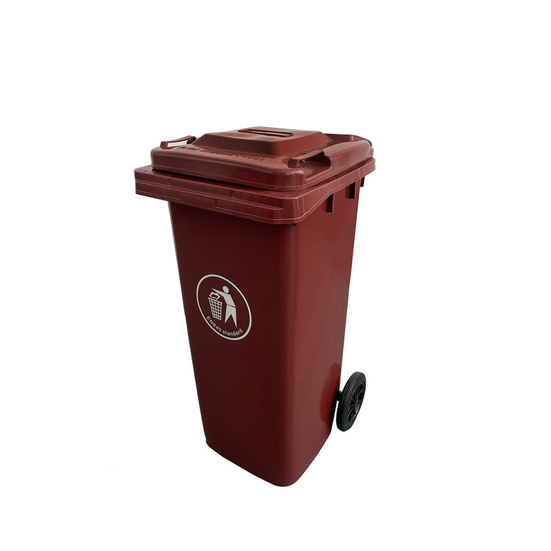 Leziter Container deșeuri 120L maro