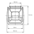 Leziter Container deșeuri 120L negru