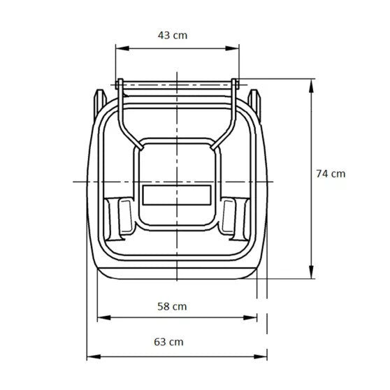 Leziter Container deșeuri 240L verde