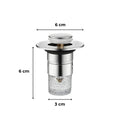 Leziter Dop de scurgere cu filtru din oțel inoxidabil 60 mm