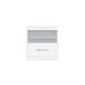 Leziter Nightstand Miami 1 sertar 40x40 cm alb-alb