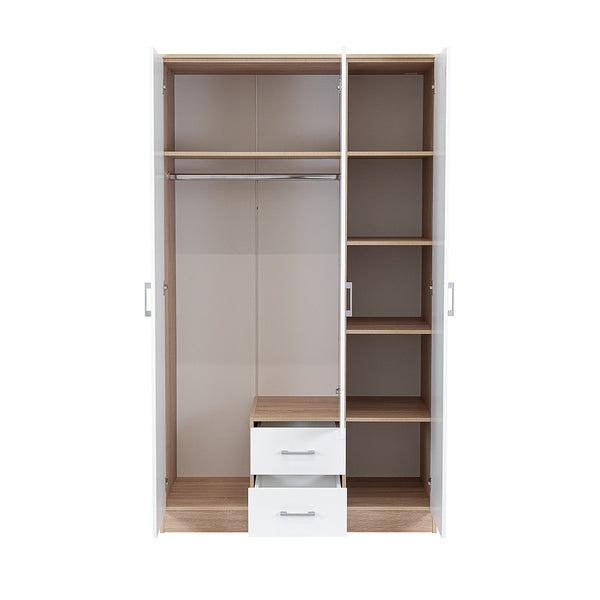 Leziter Dulap Miami 120x205 cm alb-stejar sonoma